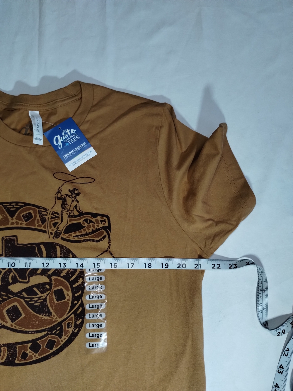 Men's Short Sleeve Graphic Tee in Brown with Snake Design - Picture 4 of 9